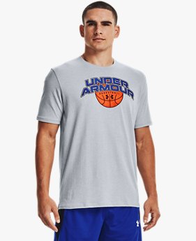 Men's UA Basketball Branded Wordmark Short Sleeve